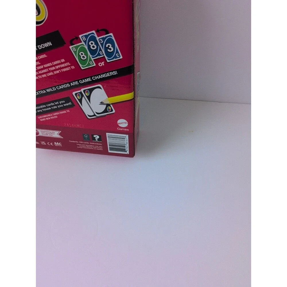 Giant Jumbo UNO Cards Game Mattel Oversized Playing Card Family Party Game